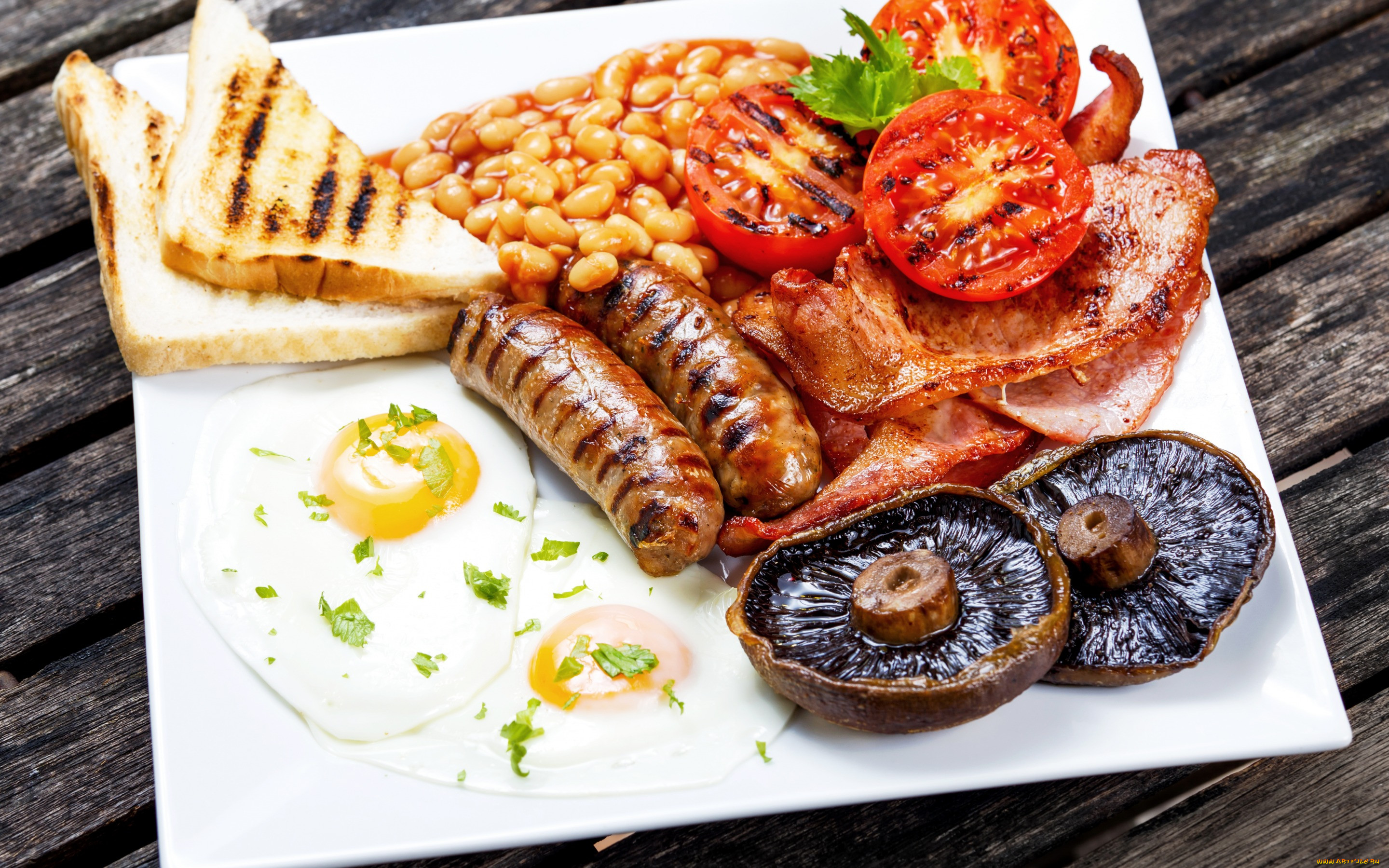 , , tomatoes, egg, sausage, , , , , , , mushrooms, bacon, meat, 
